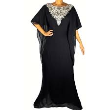 Great news!!!you're in the right place for embroidery dubai robe. Robe Dubai Caftan Pas Cher Noir Argente Tenue Orientale Cdiscount Pret A Porter