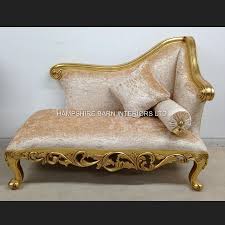 Maybe you would like to learn more about one of these? A Neoclassical Small Chaise Longue Sofa Ornate Gold Leaf Frame With Cream Crushed Velvet Other Colours Available To Order Hampshire Barn Interiors