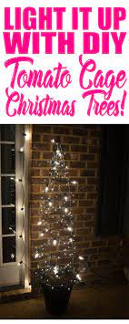 Tomato Cage Christmas Trees Fast Cheap And Easy Tomato Cage Christmas Tree Christmas Decorations Diy Outdoor Christmas Crafts Decorations