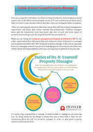 Duties Of Do-It-Yourself Property Manager By Landlordspioneerllc - Issuu