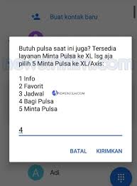 Cara Transfer Pulsa Xl Gambar Lengkap