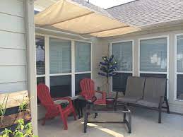 7 30 14 Diy Canvas Drop Cloth Patio Cover Covered Patio Design Diy Patio Cover Patio
