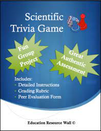 We send trivia questions and personality tests every week to your inbox. Scientific Trivia Game Project By Education Resource Wall Tpt