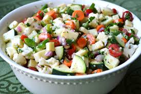 Italian Vegetable Salad Recipe Vegetable Salad Vegetable Salad Recipes Veggie Recipes Healthy