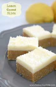 Lemon Coconut Slice Lemon Coconut Slice Dessert Recipes Lemon Recipes