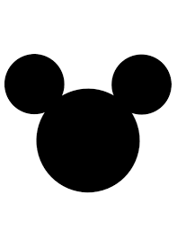 Outline of mickey mouse head. Silhouette Mickey Mouse Clipart Novocom Top