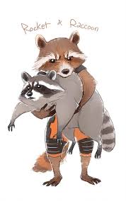 Rocket N Raccoon By Hallpen Raccoon Art Marvel Fan Art Raccoon Drawing
