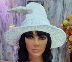 Buy Crocheted Witch Hat: Adult Halloween Costume With Metallic Bling Online  in India
