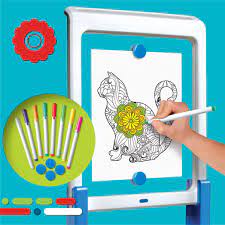 A dry erase board for the dark! Discovery Kids Led Artist Easel With Removable Glow In The Dark Portable Tablet 8 Markers 4 Magnets Buy Online At Best Price In Uae Amazon Ae