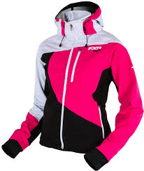 fxr womens mission soft shell hoodie snowmobile jacket