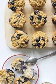 Muffins Moelleux Aux Flocons D Avoine Myrtilles Et Bananes En 2020 Muffins Moelleux Flocon Avoine Myrtille