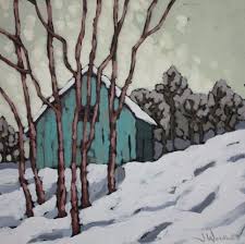 Journal Of A Nobody Lecielblanc Jennifer Woodburn Blue Barn Art Art Painting Art Inspiration