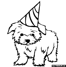 Dog coloring pages for kids animals. Dogs Online Coloring Pages