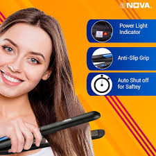 Nova NHS 841 Selfie Hair Straightener for Women (Blue) : Amazon.in: Beauty