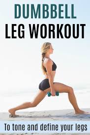 at home dumbbell leg workout with