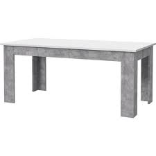 Pour creer une ambiance harmonieuse et elegante vous pourrez combiner cette table a manger avec les colonnes decoratives associees. Table A Manger Effet Beton Cdiscount