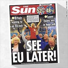 #tomorrowspaperstoday pic.twitter.com/4tungh7521 — neil today's daily mail is taking a rare swipe at remainers, dismissing the fears of remain. Brexit Vote Is A Big Win For British Tabloids