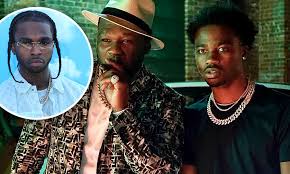 With 50 cent, roddy ricch, pop smoke. 50 Cent And Roddy Ricch Pose On Set Of Pop Smoke Music Video Daily Mail Online