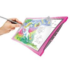 The crayola trace & draw case not only protects the ipad from children, but actually encourages toddlers to treat the tablet as a coloring book or trace & draw is basically an ipad case which allows users to slide a piece of paper over their ipad's screen, so their kids can play drawing and coloring. Crayola Light Up Tracing Pad Smyths Toys Ireland