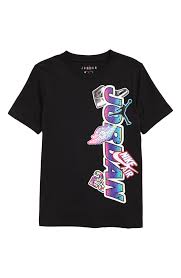 Black And Yellow Jordan Shirt Toddler Jordan Sticker Attack Graphic Tee Toddler Little Boy Big Boy In 2020 Graphic Tees Tees Jordans