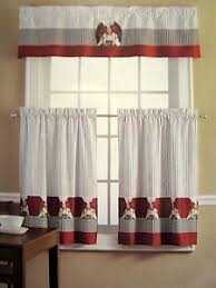 36l tiers valance kitchen curtains