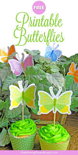 Free Printable Butterfly Cupcake Toppers In 2020 Butterfly Cupcake Toppers Butterfly Printable Cupcake Toppers Printable