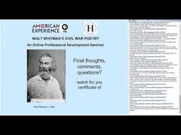 Walt Whitman S Civil War Poetry Walt Whitman American Poetry Poetry