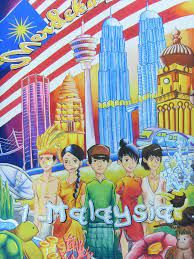 Malaysia poster design, banner, website, social media platform. Lukisan Hari Malaysia Poster Cikimm Com