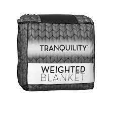 There's also a weighted knit blanket available that puts regular weighted blankets to shame. Tranquility Knitted Weighted Blanket 12lb 48 X 72 Grey Walmart Com Walmart Com