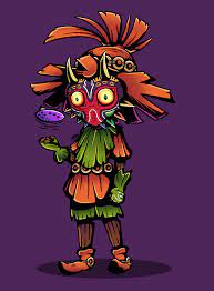 A Spooky Skull Kid Because Halloween Totally Wasn T A Few Months Ago Zelda Art Legend Of Zelda Majoras Mask Skull Kid