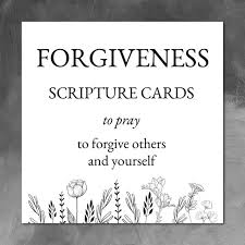 Forgiveness Scripture Cards Printable ...