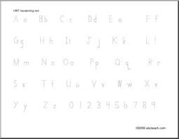 Practice Aa Zz Handwrting Hwt Style With Dots Abcteach