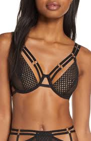 Tove Cage Underwire Bra In Black