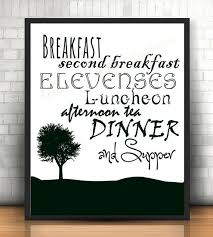 Fool of a took! he growled. Hobbit Meals Schedule Menu Second Breakfast Elevenses Etsy Meal Schedule Hobbit Food Second Breakfast