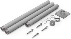 Easy to set up easy to carry easy to store; Amazon Com Windscreen4less Outdoor Sun Shade Sail Post Pole Kit For Deck Backyard Garden Concrete Sign Pole With Base Plate Clamp Powder Coated 112 1 Set Patio Lawn Garden