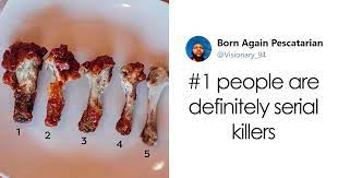 Someone Sparks A Heated Discussion After Sharing A Chicken Wing Eating Scale On Twitter Bored Panda