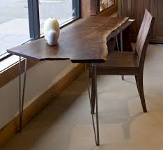 Live Edge Desk With Hairpin Legs The Joinery Portland Oregon Live Edge Desk Driftwood Furniture Live Edge Furniture
