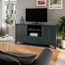 Ikea tv stands are especially good at this. Lommarp Tv Unit Dark Blue Green 62 5 8x17 3 4x31 7 8 Ikea