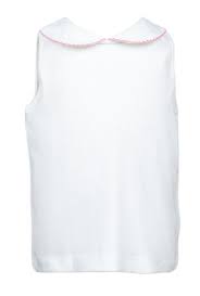 Check spelling or type a new query. The Proper Peony Girls Parkside Sleeveless White Knit Shirt Pink Trim