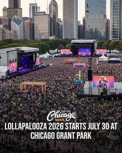 Lollapalooza has officially announced its 2026 dates, with the festival taking place July 30 through August 2 at Grant Park in Chicago. This is one of the city's biggest summer music events,