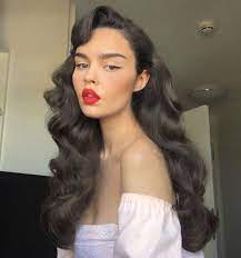 Curl a damp piece of hair beginning at the end and working up toward the scalp. Buy Pin Curl Hairstyles For Long Hair With A Reserve Price Up To 72 Off