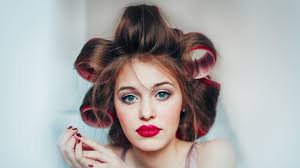 This red hot 'do is jagged cut to one length maintaining a solid edge which is perfect for those with fine to medium hair. How To Use Hair Rollers For Perfect Curls L Oreal Paris