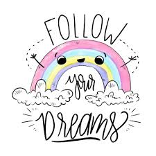 Cute Rainbow Character With Inspirational Quote Art Quotes Inspirational Rainbow Drawing Clip Art
