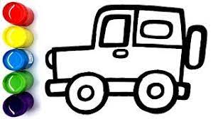 Gambar pola mobil jeep terbaikhd. Cara Menggambar Mobil Jeep Offroad Untuk Anak Belajar Mewarnai Youtube