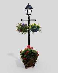Home depot canada grow lights. Gama Sonic Baytown Black Solar Lamp Post With Planter Base The Home Depot Canada Solar Lamp Post Outdoor Lamp Posts Solar Lamp
