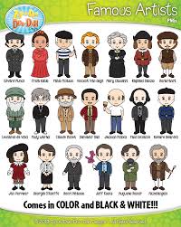 Amplify your creative ideas with exclusive royalty free stock music from shutterstock. Famous Artist Characters Clipart Zip A Dee Doo Dah Designs Famous Artists Famous Artists List Famous Artist Names