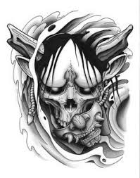 Modern art pieces performed with this technique are great with the variety of ideas. Hannya Mask Tattoo Design Black And Grey Skull Tattoo Design Tattoo Designs Hannya Mask Tattoo
