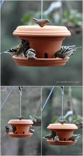 Bird Bath And Feeder Combo 27 Decorative Terra Cotta Crafts To Beautify Your Outdoor Spaces Bird Houses Diy Diy Bird Feeder Bird Feeders