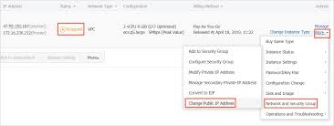 Change The Public Ip Address Of An Ecs Instance Network Alibaba Cloud Documentation Center