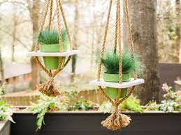 It was a great job sitting in the sun surrounded by beautiful flowers making people happy selling. How To Make Hanging Planters Diy Hanging Baskets Hgtv